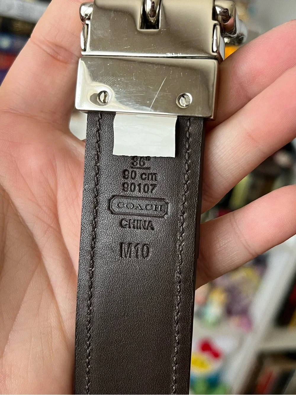 Coach reversible belt 36